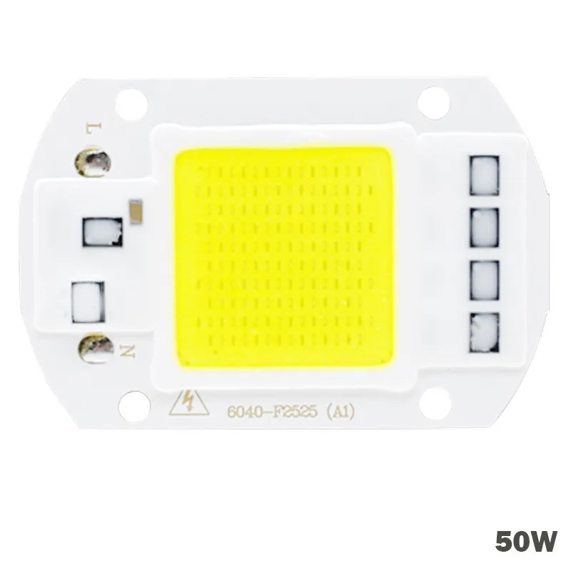 COB LED Chip Lamp 50W 220V Smart IC No Need Driver LED Bulb for Flood Light Spotlight Diy Lighting