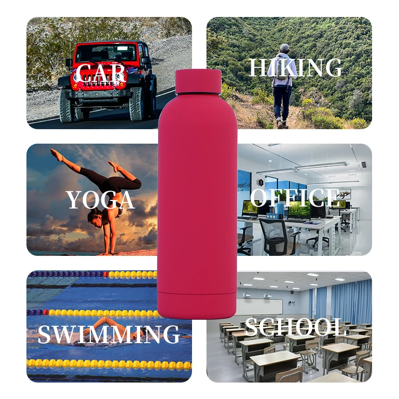 Customized Color Logo Reusable Gym Sport Metal Bottles Sublimation Stainless Steel Vacuum Flasks Thermos Drinking Water Bottle