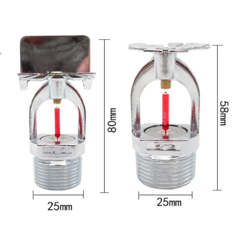 Upright Side Wall Type Fire Sprinkler Head Fast Response 68 93