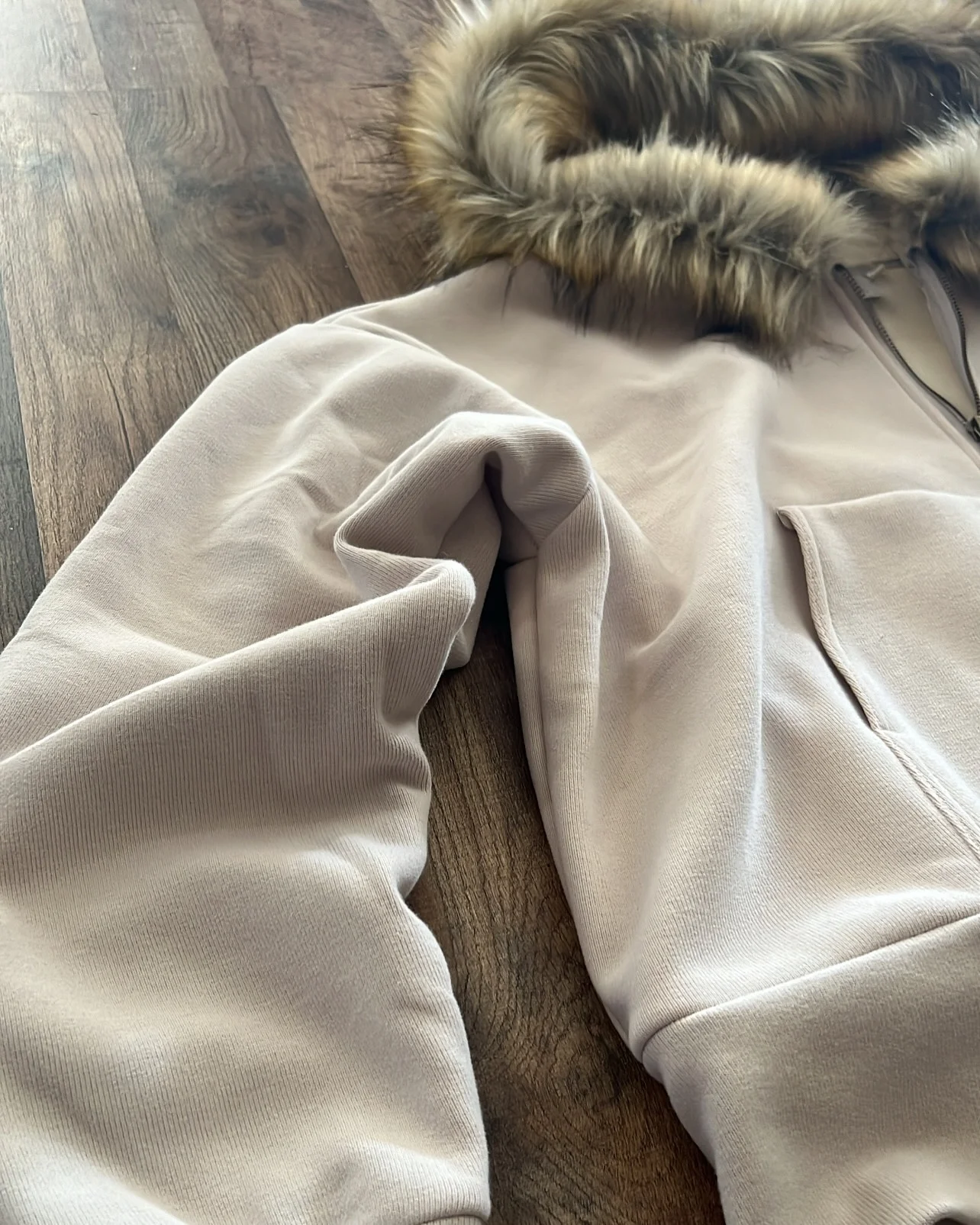 Customized Winter Fleece 500GSM Heavy Cotton Thick Oversized French Terry Zip up Dtg Screen Printing Faux Fur Hood Hoodies Men gallery 4