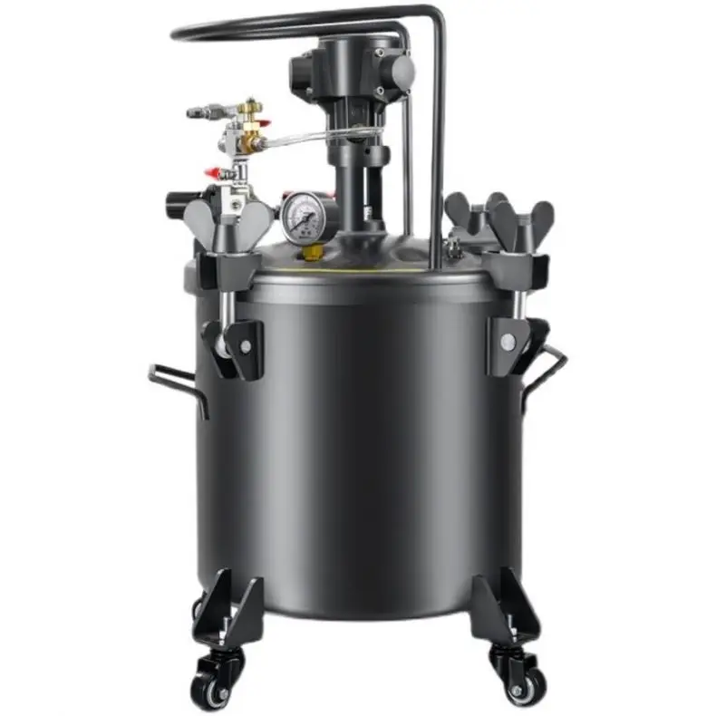 TEBAK Stainless Steel Pneumatic Tools WD-60H WD-60A Air Pressure Paint Pot for Resin Casting OEM Customized Support