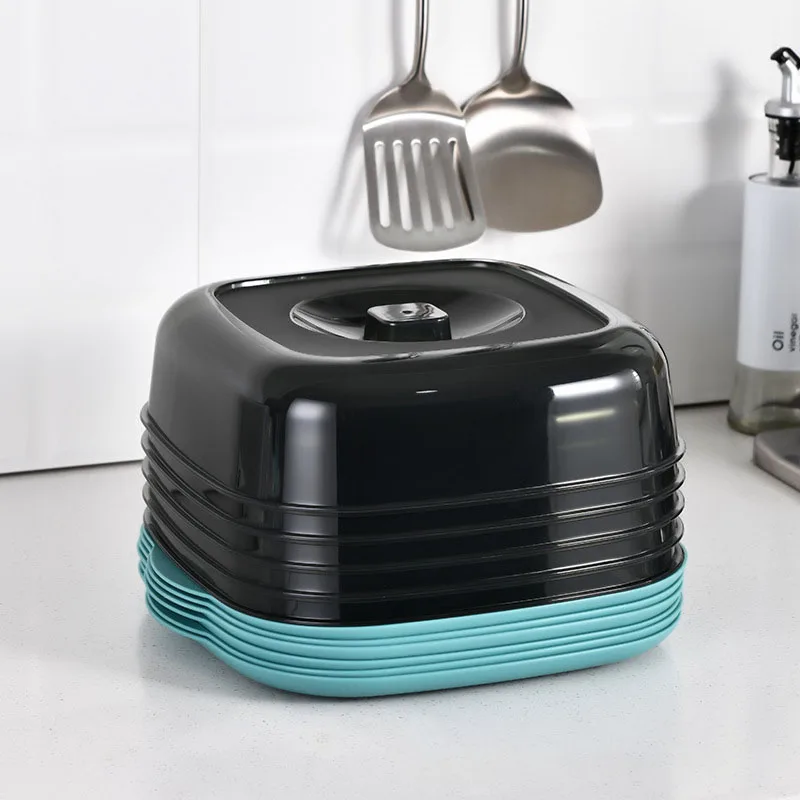 Штабелируемый кухонный холодильник с микроволновой изоляцией пластиковые крышки для пищевых продуктов нижним