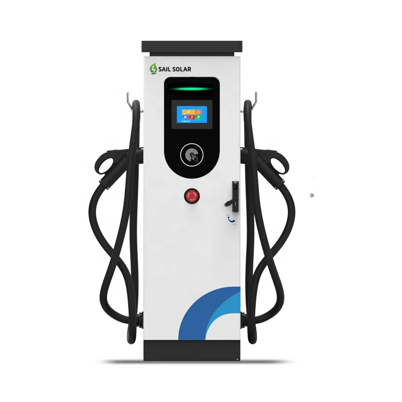 Commercial Use Electric Vehicle Dc Fast Charging Advertisement Screen 60kw Ev Car Charging Station Machine
