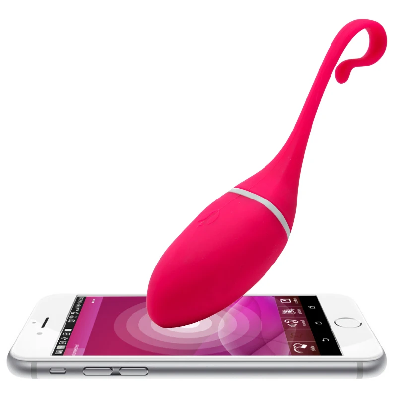 Realov Smartphone Controlled Mini Vibrator 100%silicone ultra Silent Moter USB Rechargeable Waterproof G-Spot Dildo