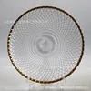 Mesh with transparent gold trim