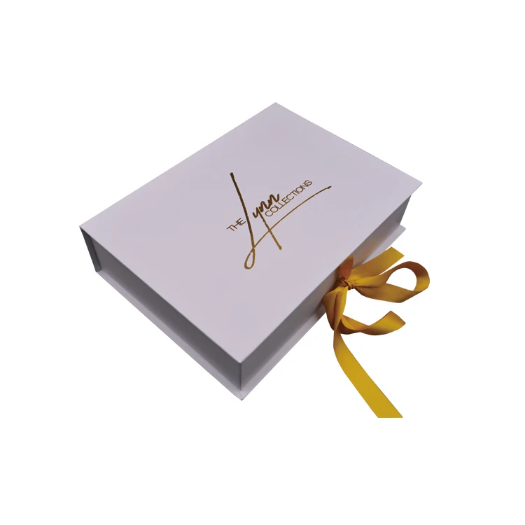 Luxury Custom Red Wigs Gift Box Chocolate Packaging with Ribbon Closure and Satin for Bundle Hair Extensions Beauty Products
