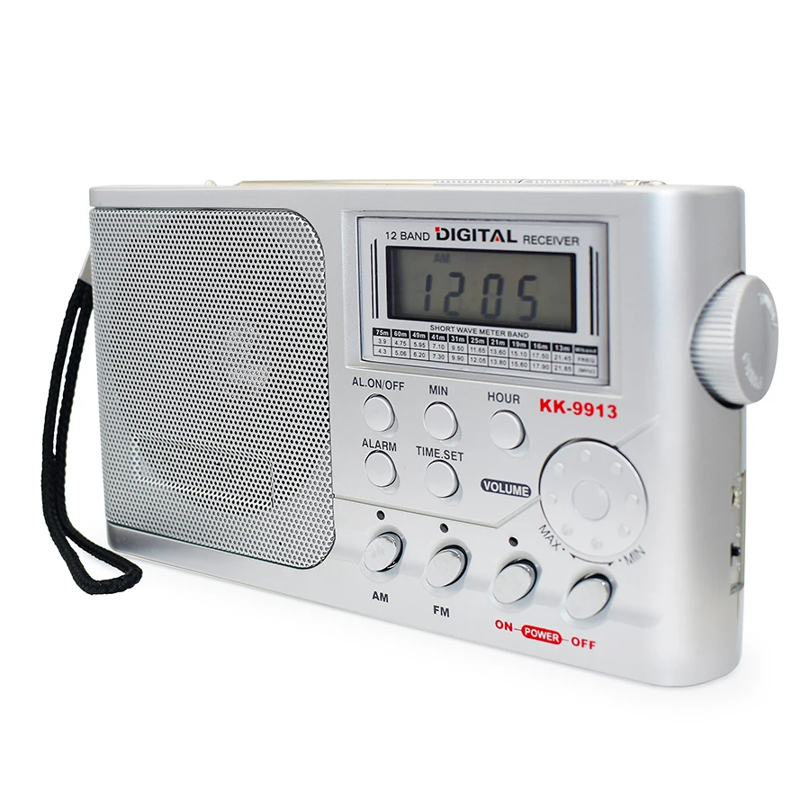 Greadio Portable Shortwave Radio with Best Reception,AM FM Transistor,LCD  Display,Time Setting,Battery Operated by 4 D Cell Batteries or AC Power,Big