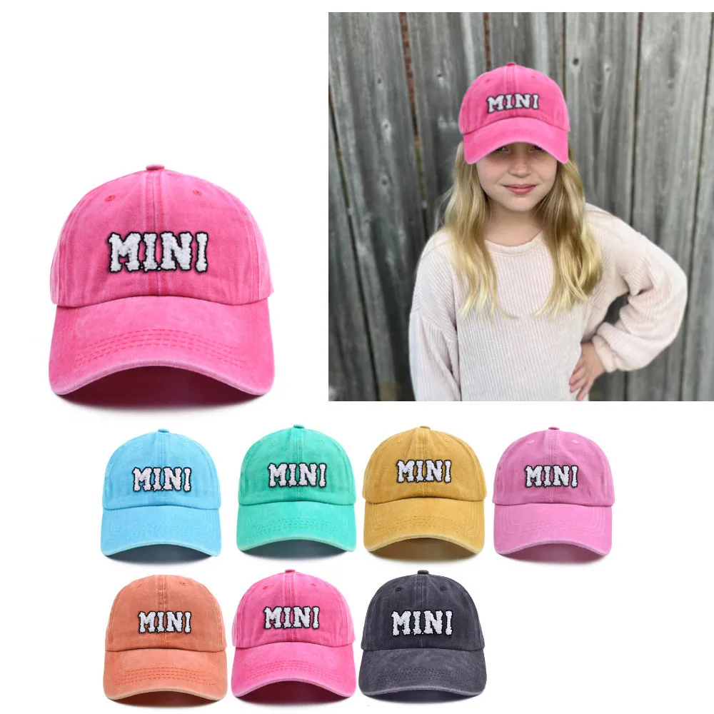 Mama And Mini Chenillen Patch Hats Kids 
