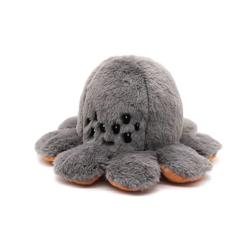 Custom Pumpkin Reversible Octopus Plush Halloween Toy