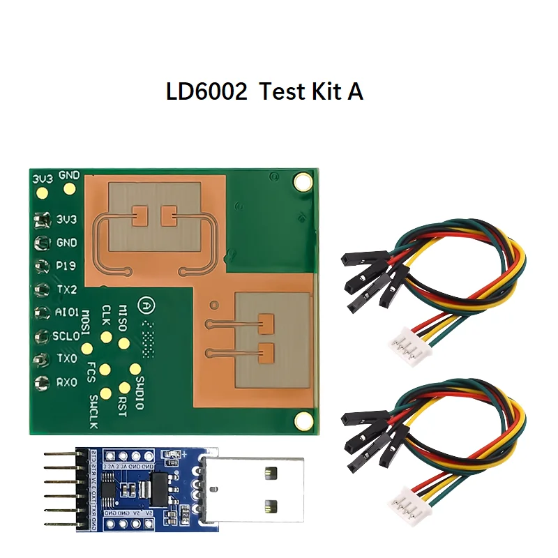 Capteur Radar 60 GHz JMT HLK-LD6002H - Détection Sans Contact Du Rythme Cardiaque Et Respiration - Portée 0.8-1.5 M
