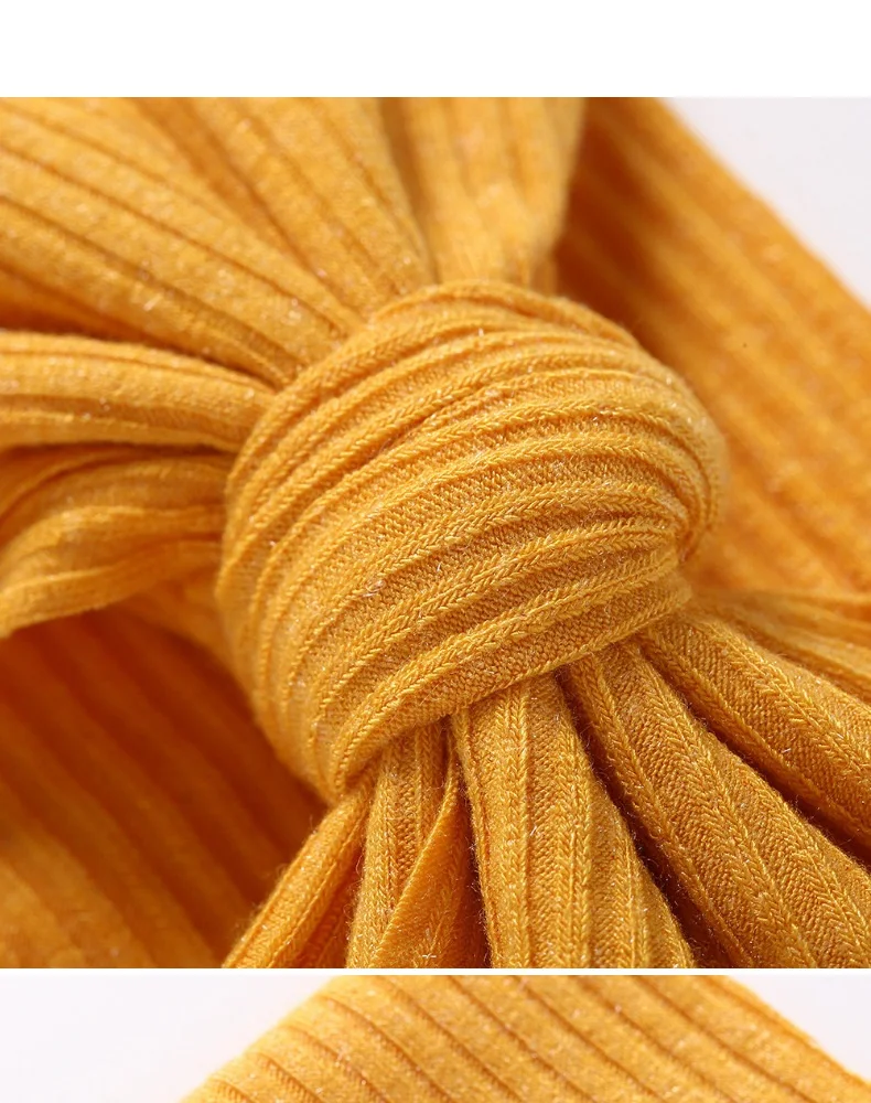 767 Baby Girl Headband Solid Color Soft Nylon Elastic Headband Bows Knotted Newborn Toddler Headbands Hair Accessories Infant