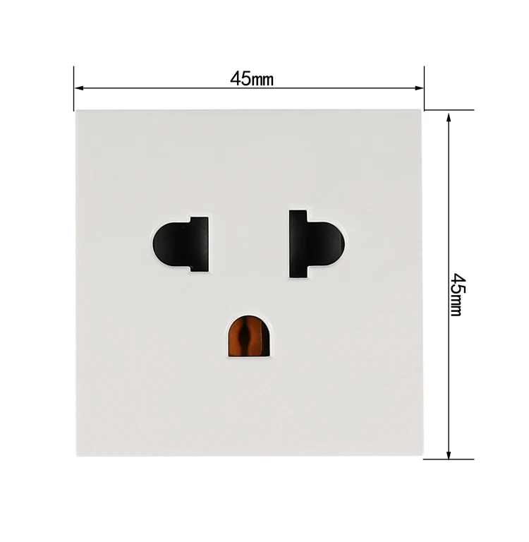 45*45mm US sockets 15A/16A Suitable for ground wall desktop power socket