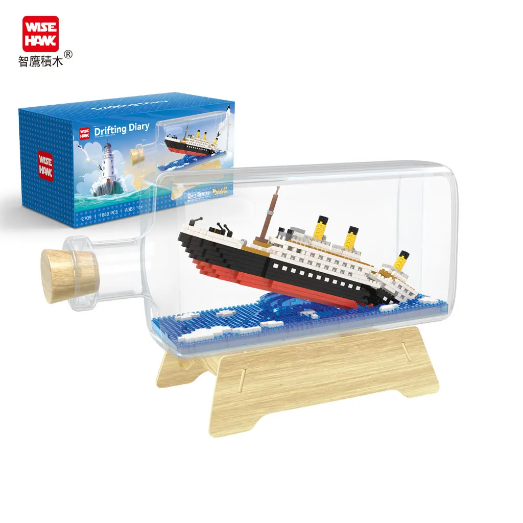 Dropshipping Mini Building Block Drift Bottle Ship Toys Model Rms Titanic -  Buy Rms Titanic,Titanic Toy Ship,Dropshipping Toys Product on 