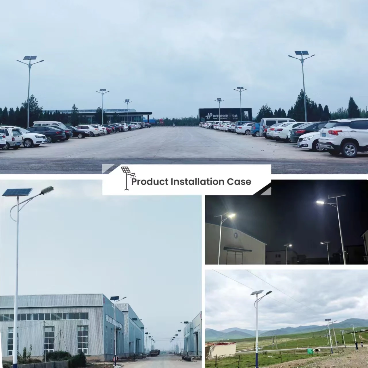 Factory Price High Lumens IP66 Waterproof 56W Solar Energy LED Street Light Outdoor Lighting Solar Street Lights
