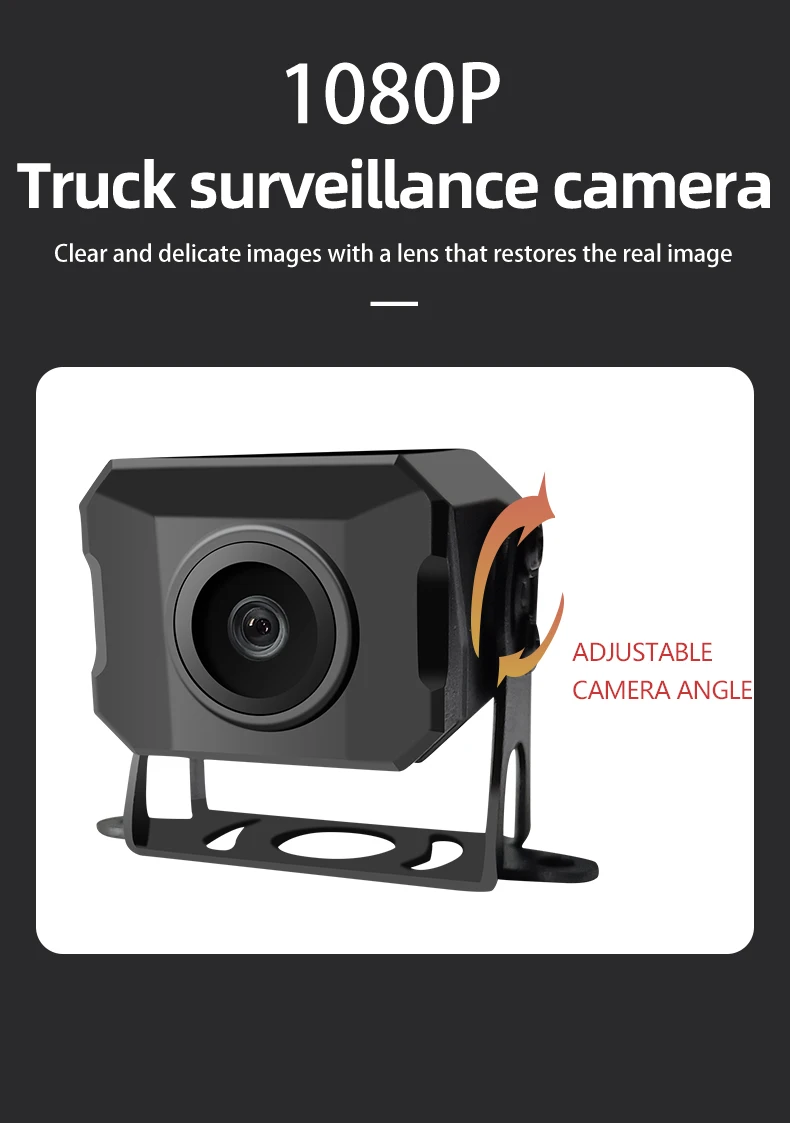 720P Truck Camera Anterior and Posterior Vision 2 Channel Video Input ...