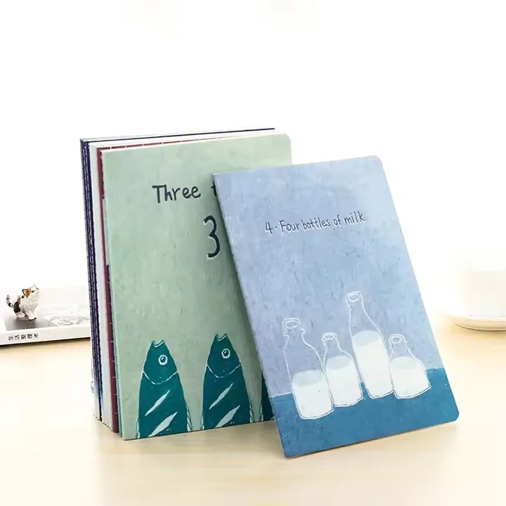 Factory Custom Journal Notebook Diary Softcover School Supplier Kraft Note Book For Students