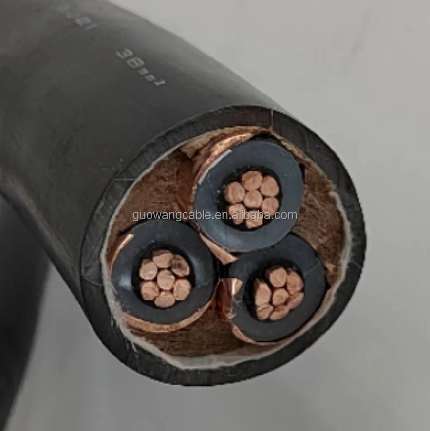 JIS C 3606 CVT CV 250sq 22sq 38sq 60sq 3 Core 6600V Copper Power Cable