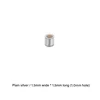 Plata lisa / 1.5mm de ancho * 1.5mm de largo (agujero de 1.0mm)