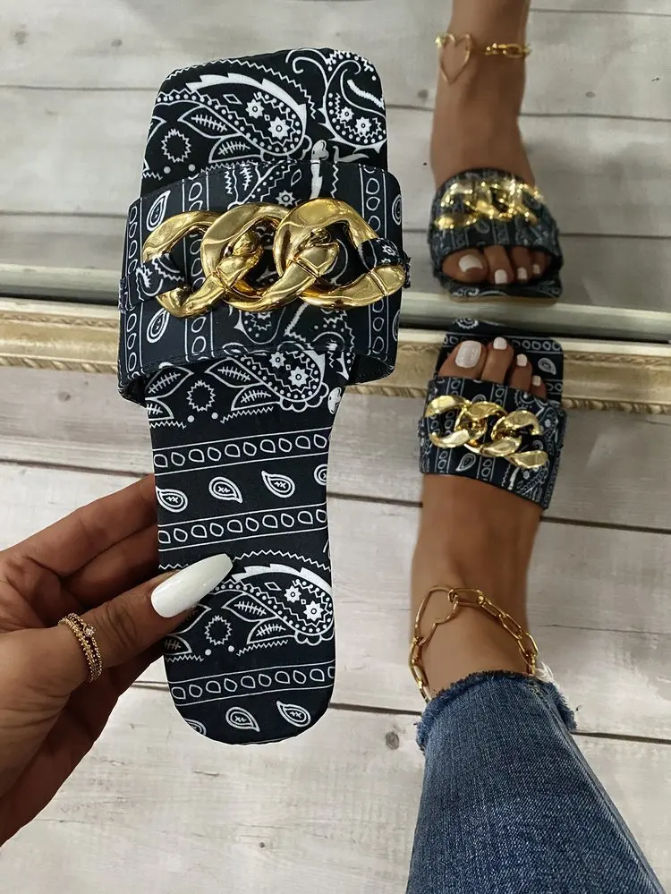 Sport Brand flat luxury ladies slippers Summer women Slippers dollar slides sandals