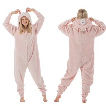Cosplay Homewear Lounge Wear Animal Costume Unisex Alpaca Sleepwear Onesie Pajamas