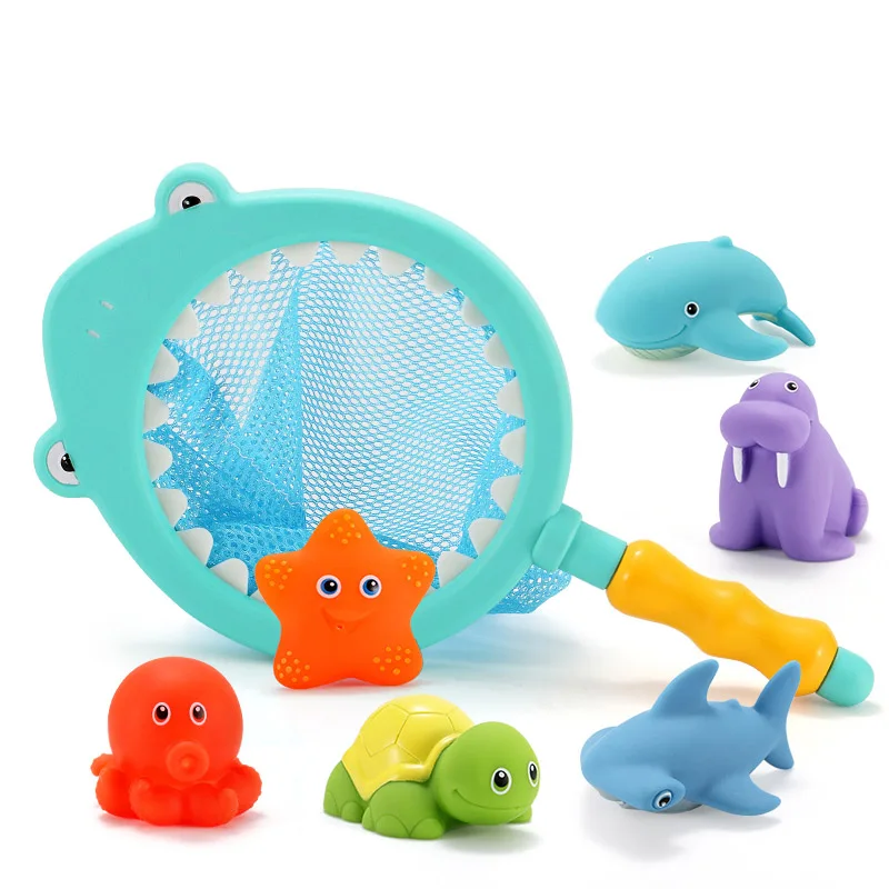 Силиконовая сетка для душа для ванной, игрушки для рыбалки