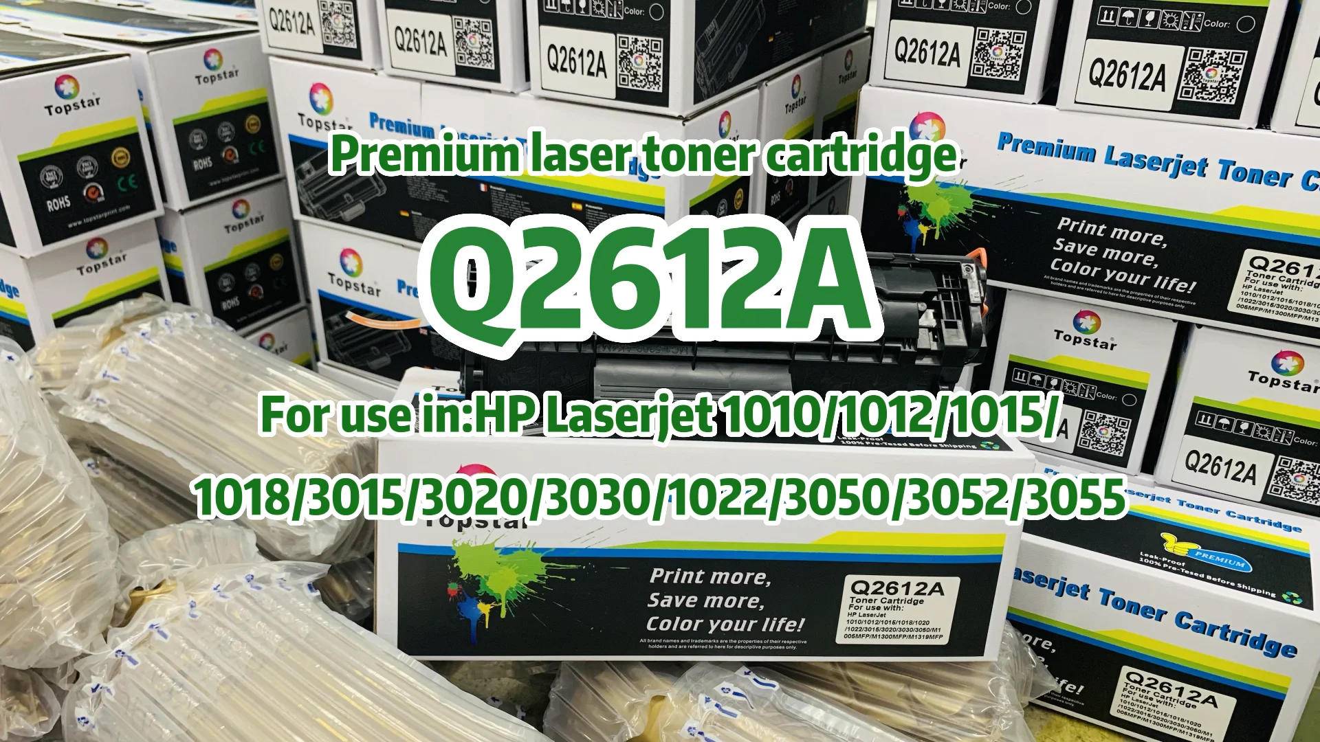 Topstar Popular Q2612a 2612a 12a Compatible Printer Toner Cartridges For Hp Laserjet 1010/1012