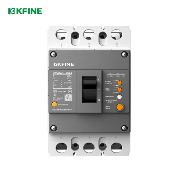 KFM3XL-100  Residual current action protection Case Circuit Breaker