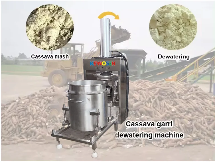 100L-600L Small Scale Garri Making Machinery Hydraulic Presser