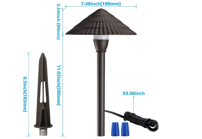 product china hot selling umbrella shaped low voltage led landscape walkway decoration ip65 garden lawn light-37