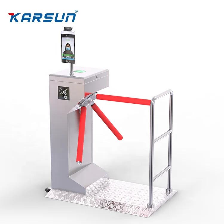 Gym Entry System Gate Access Control System Tripod Turnstile for Stadium QR Code  Rfid Ticket System