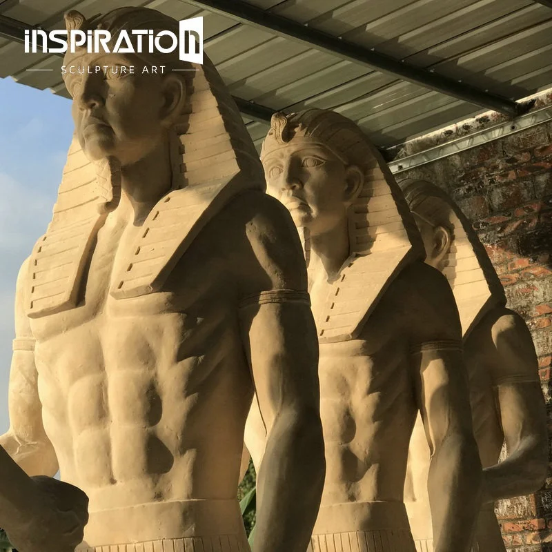 Cast Stone Sculpture Factory Customize Design Ancient Egypt Life Size Egyptian Figurine Statue
