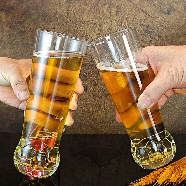 Wholesale Custom Creative Football Shaped Beer Glass Cup Personalized