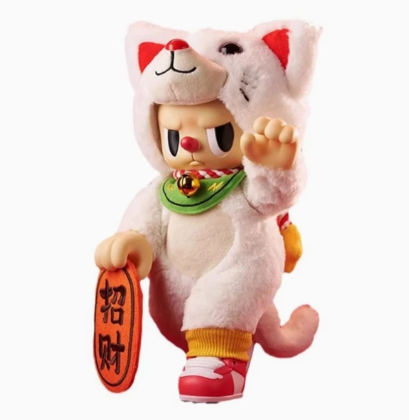 TOUCHBOOM Luckful Cat & Rebellious Bear Movable Plush Dolls