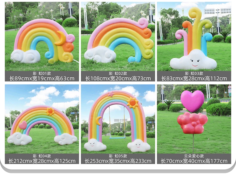 Bulutlu Manzara Decorations - Elegant Fiberglass Cloud Props
