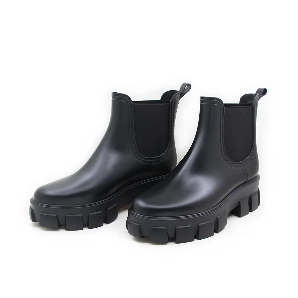Ladies Synthetic Black Casual Boots, PVC, Size: 36-41