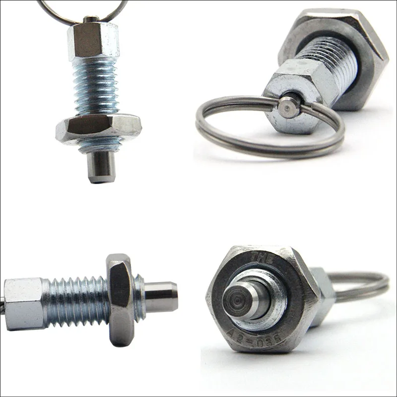 Gn617 Coarse Thread Spring Plunger With Pull Ring Non Lockout Knob Indexing Plunger Buy