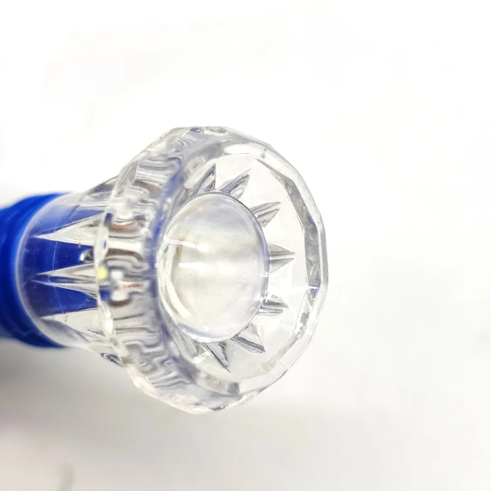 Small Transparent Mini Flashlight Portable LED Keychain Flashlight Small Size with Different Color Outdoor Using Lamp