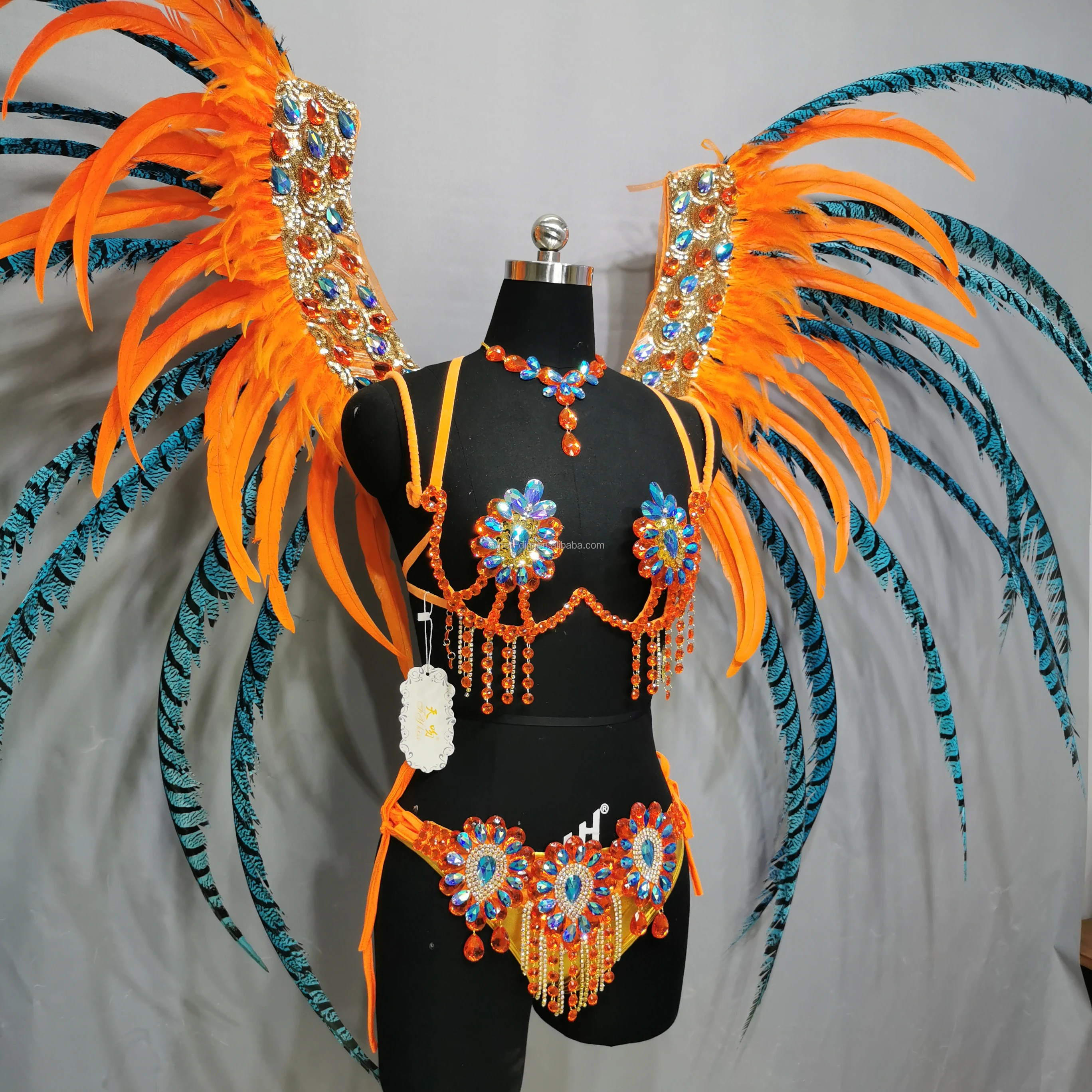 Disfraz de Carnaval de Samba Rio, tocado de plumas, superventas, disfraz de  plumas, se acepta cualquier tamaño