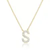 Collana in zirconi con lettera s t144719