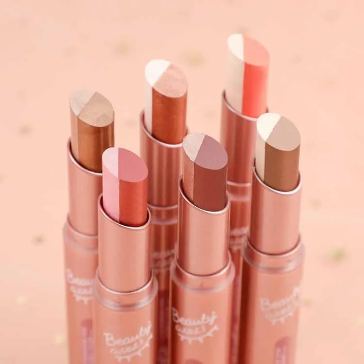 Оптовая продажа, модные двухцветные водостойкие тени для век, легко Окрашиваемые