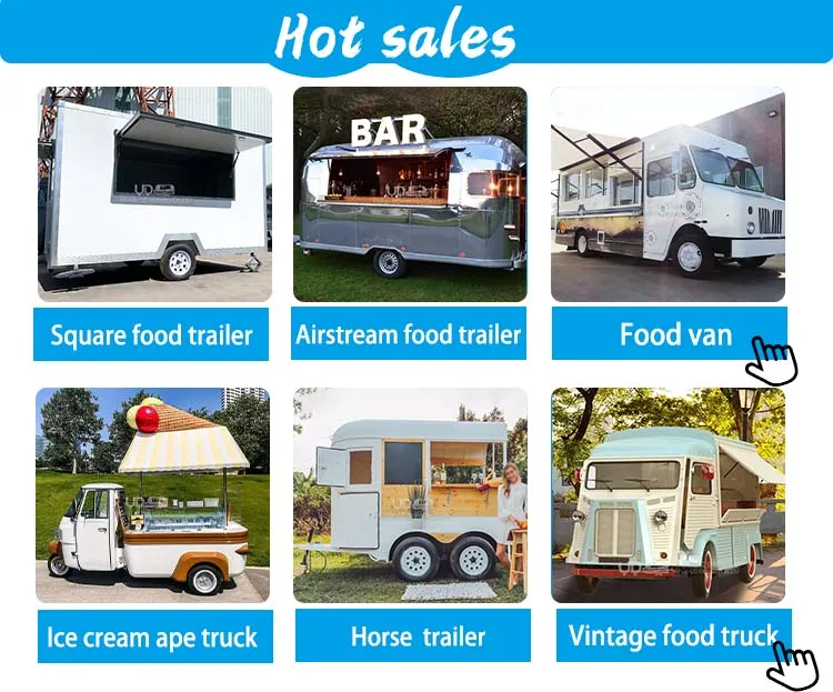 Fast Food Truck Catering Beverage Pizza Hot Dog Cart Ice Cream Mobile