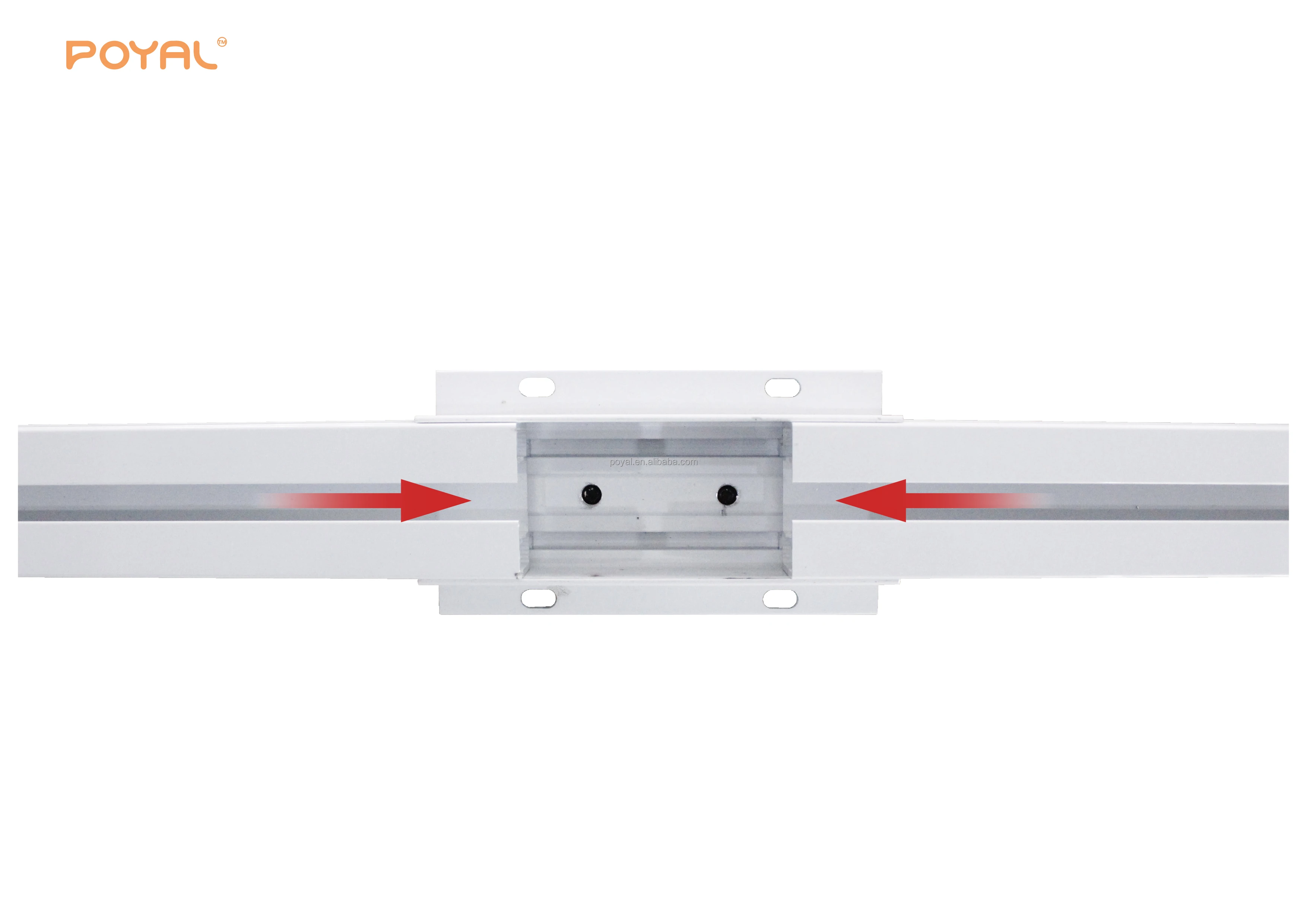 Poyal High Ceiling Smart Curtain Motor Tuya Smart Control Motorized Dc ...