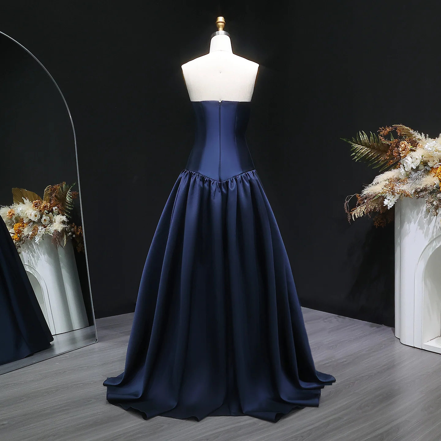 green emerald velvet dress Ever-Pretty Elegant Pleated Chiffon Midi Semi Midi Dress with Ruffled Sleeves main image 0