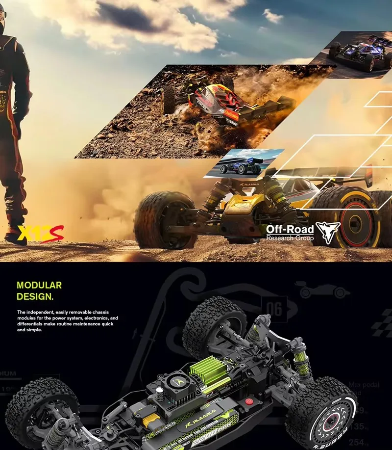 【ジャンク新品】RLAARLO AM-X12 4WD ブラシレスモーター ⑦ 青 取寄対象品】Rlaarlo 1/7 Scale 4WD Brushless RC Crawler