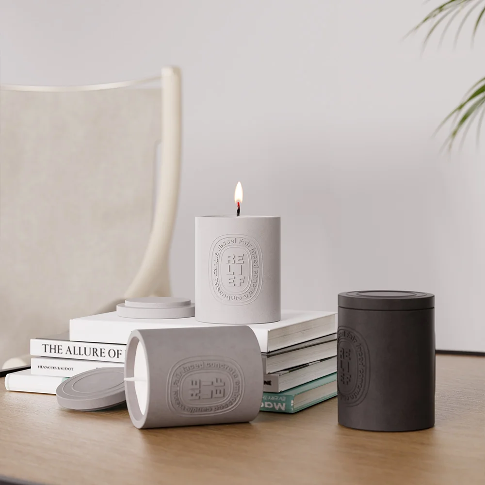 concrete “mother” candle – g e s t u r e s