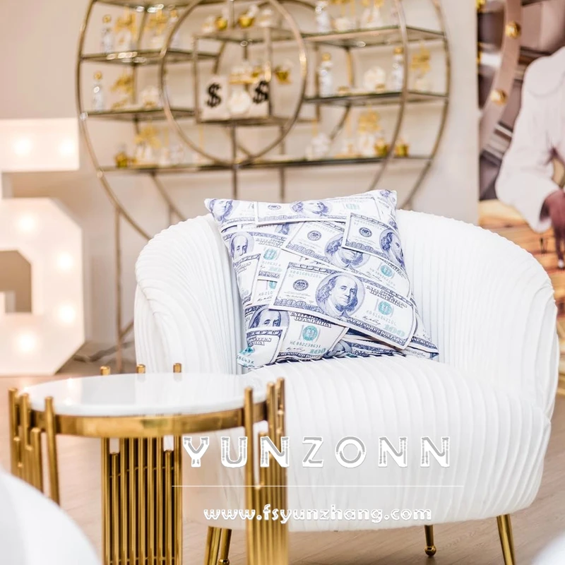 Modern Luxury Velvet Fabric Single Sofa Chair for Hotel and Living Room with 15-30 Days Delivery