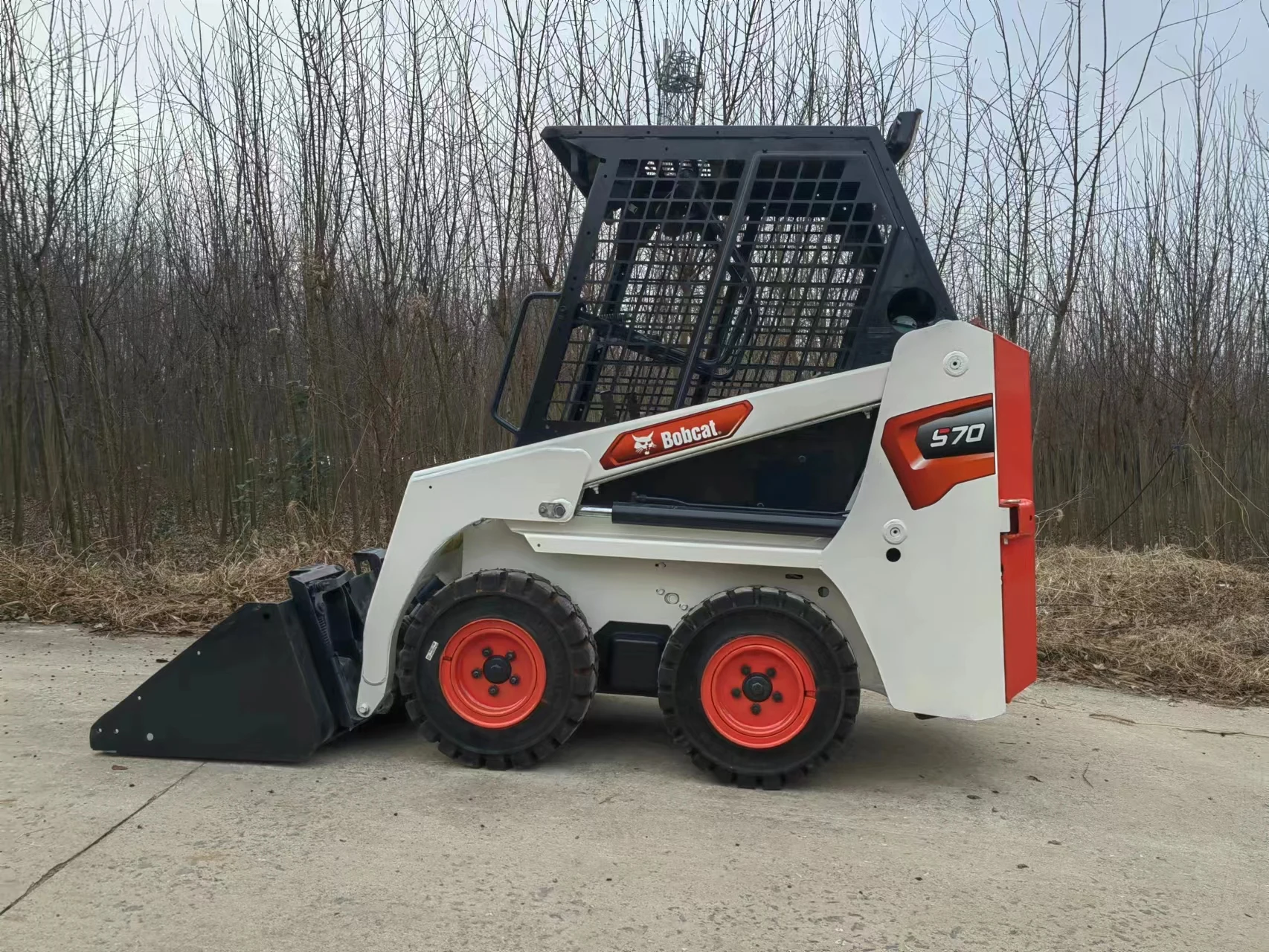 Used Mini Loader 1 Ton Bobcat S70 Compact Skid Steer Wheel Loader ...