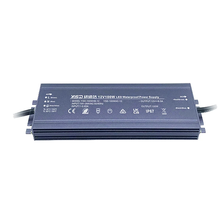 Shenzhen Economy Product IP67 Switching Power Supply 12V 24V 30W 40W 60W 100W 150W Outdoor Installation Waterproof LED Driver