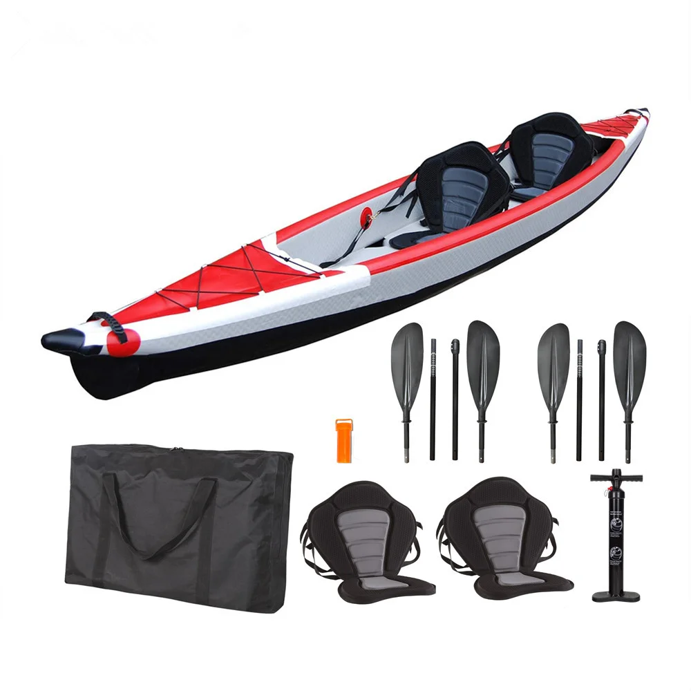 Wholesale Inflatable Recreational Touring Fishing Kayak With Eva Padded ...