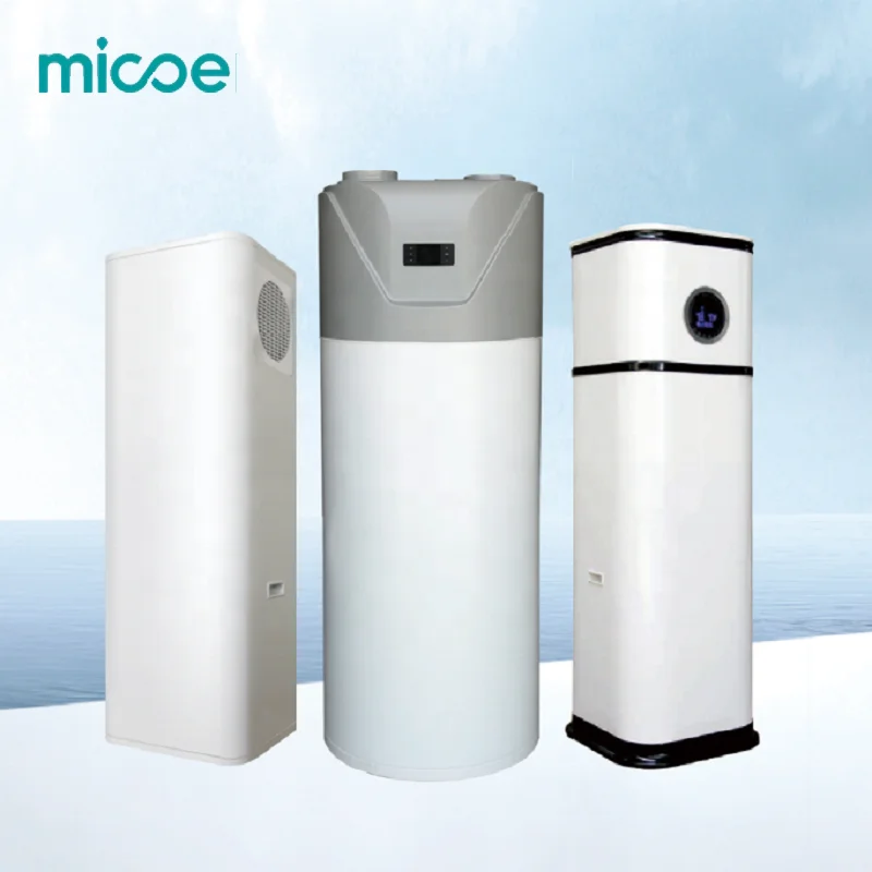 MICOE OEM All in One Heat Pumps CE CB ERP Air to Water R134a  Wall Mounted Air Source Hot Water Heater Enamel Tank
